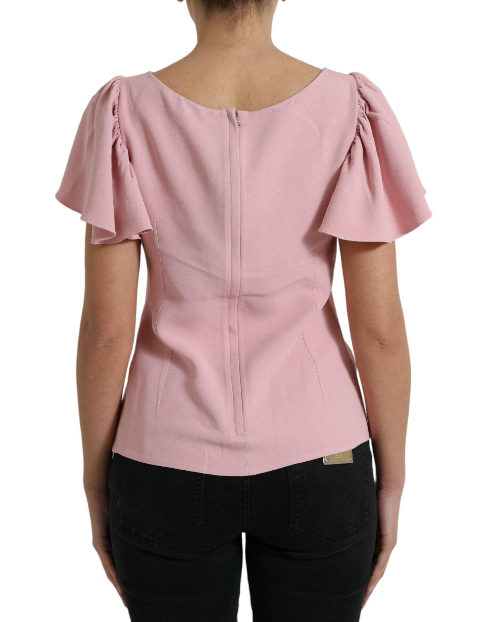 Dolce & Gabbana Pink Bluse Top-Modeoutlet