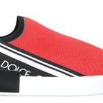 Dolce & Gabbana Rød Hvid Sneakers-Modeoutlet