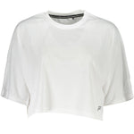 Fila Elegant White Logo Tee with Wide Neckline-Modeoutlet