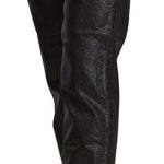 John Galliano Chic Black Glittered Cropped Pants-Modeoutlet