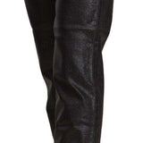 John Galliano Chic Black Glittered Cropped Pants-Modeoutlet