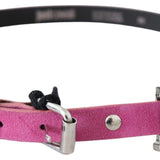 Just Cavalli Fuschia Pink Leather Waist Belt-Modeoutlet