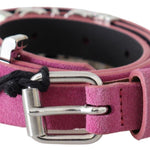 Just Cavalli Fuschia Pink Leather Waist Belt-Modeoutlet