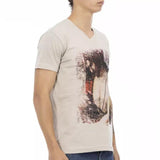 Trussardi Action Beige Bomuld T-Shirt-Modeoutlet