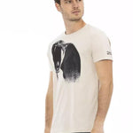 Trussardi Action Beige Bomuld T-Shirt-Modeoutlet