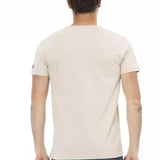 Trussardi Action Beige Bomuld T-Shirt-Modeoutlet