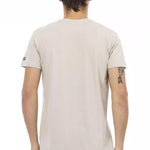 Trussardi Action Beige Bomuld T-Shirt-Modeoutlet