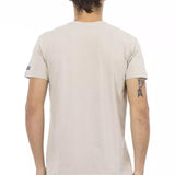 Trussardi Action Beige Bomuld T-Shirt-Modeoutlet