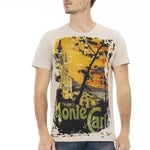 Trussardi Action Beige Bomuld T-Shirt-Modeoutlet