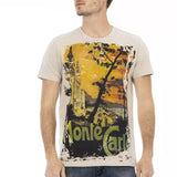 Trussardi Action Beige Bomuld T-Shirt-Modeoutlet