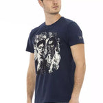 Trussardi Action Blå Bomuld T-Shirt-Modeoutlet