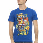 Trussardi Action Blå Bomuld T-Shirt-Modeoutlet