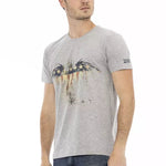 Trussardi Action Grå Bomuld T-Shirt-Modeoutlet