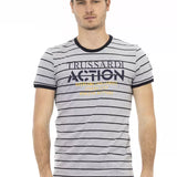 Trussardi Action Grå Bomuld T-Shirt-Modeoutlet