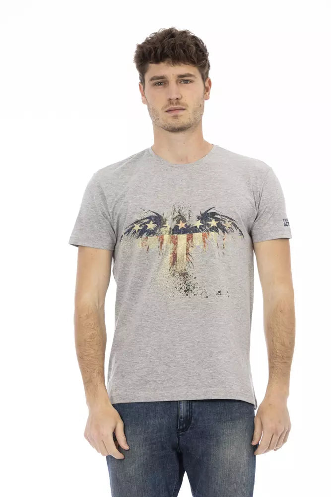 Trussardi Action Grå Bomuld T-Shirt-Modeoutlet