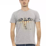 Trussardi Action Grå Bomuld T-Shirt-Modeoutlet