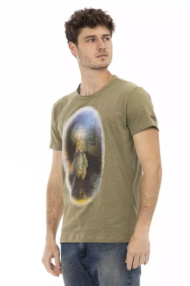 Trussardi Action Grøn Bomuld T-Shirt-Modeoutlet