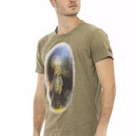 Trussardi Action Grøn Bomuld T-Shirt-Modeoutlet