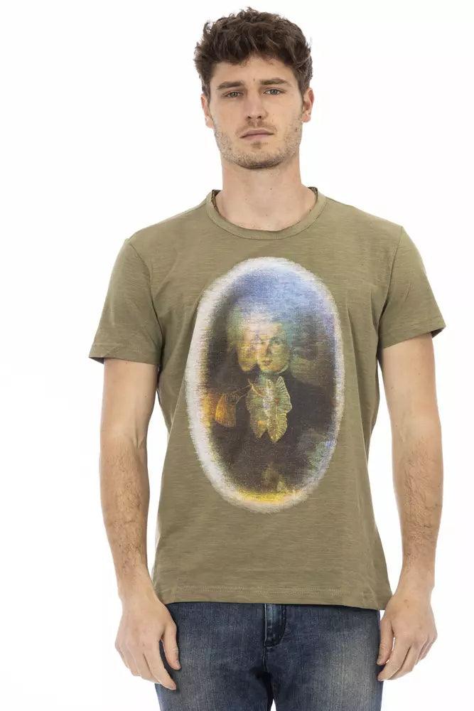 Trussardi Action Grøn Bomuld T-Shirt-Modeoutlet