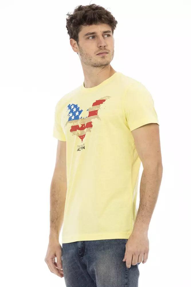 Trussardi Action Gul Bomuld T-Shirt-Modeoutlet