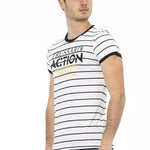 Trussardi Action Hvid Bomuld T-Shirt-Modeoutlet