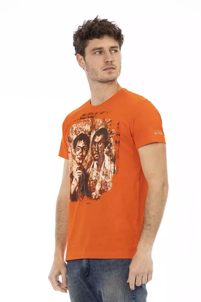 Trussardi Action Orange Bomuld T-Shirt-Modeoutlet