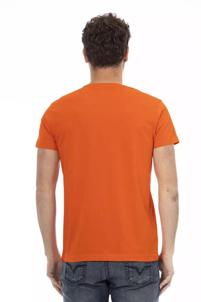 Trussardi Action Orange Bomuld T-Shirt-Modeoutlet