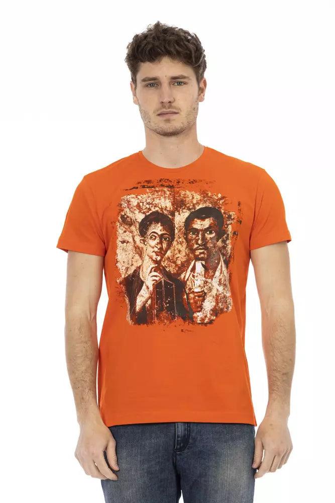 Trussardi Action Orange Bomuld T-Shirt-Modeoutlet