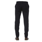 Trussardi Elegant Black Wool Trousers for Herre-Modeoutlet