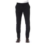 Trussardi Elegant Black Wool Trousers for Herre-Modeoutlet